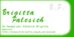 brigitta palesich business card